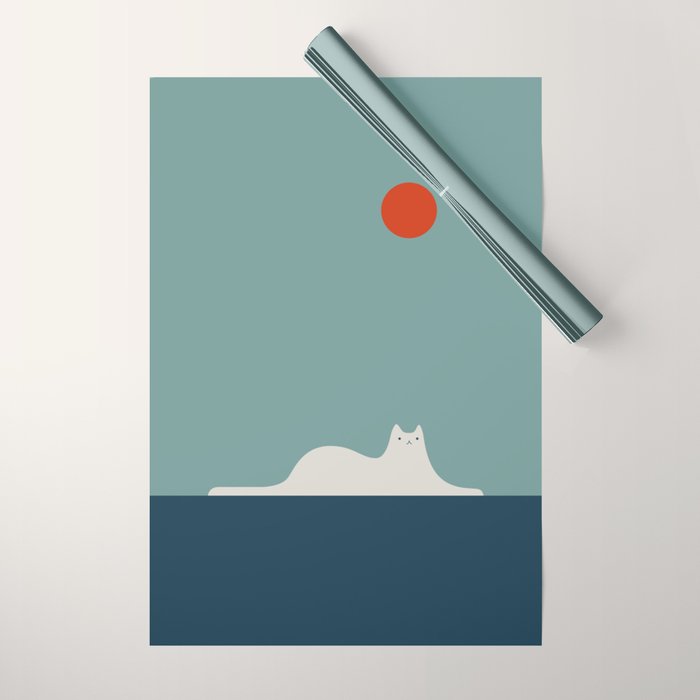 Cat Landscape 95 Wrapping Paper Gallery Image 1