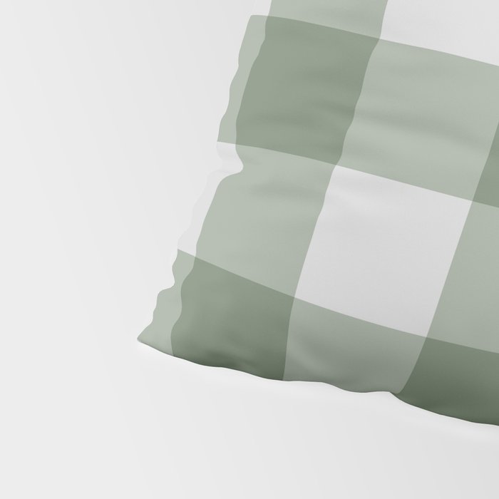 Sage Checkered Theme Pillow Sham Gallery Image 4