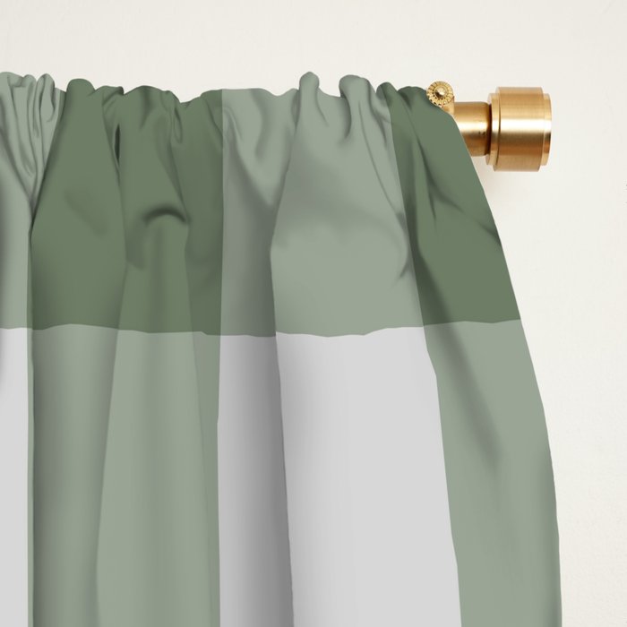 Sage Checkered Theme Window Curtain Gallery Image 2