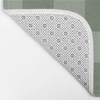 Sage Checkered Theme Bath Mat Gallery Image 2