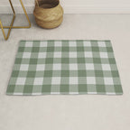 Sage Checkered Theme Rug Gallery Image 1