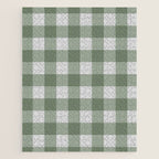 Sage Checkered Theme Jigsaw Puzzle Gallery Image 1