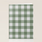 Sage Checkered Theme Stationery Card Gallery Image 2