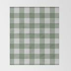 Sage Checkered Theme Throw Blanket Gallery Image 2