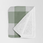 Sage Checkered Theme Throw Blanket Gallery Image 3