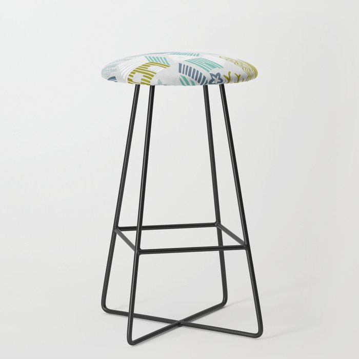 bonjour ma vie; City life collection, soft grey  Stool Gallery Image 1