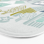 bonjour ma vie; City life collection, soft grey  Bath Mat Gallery Image 3