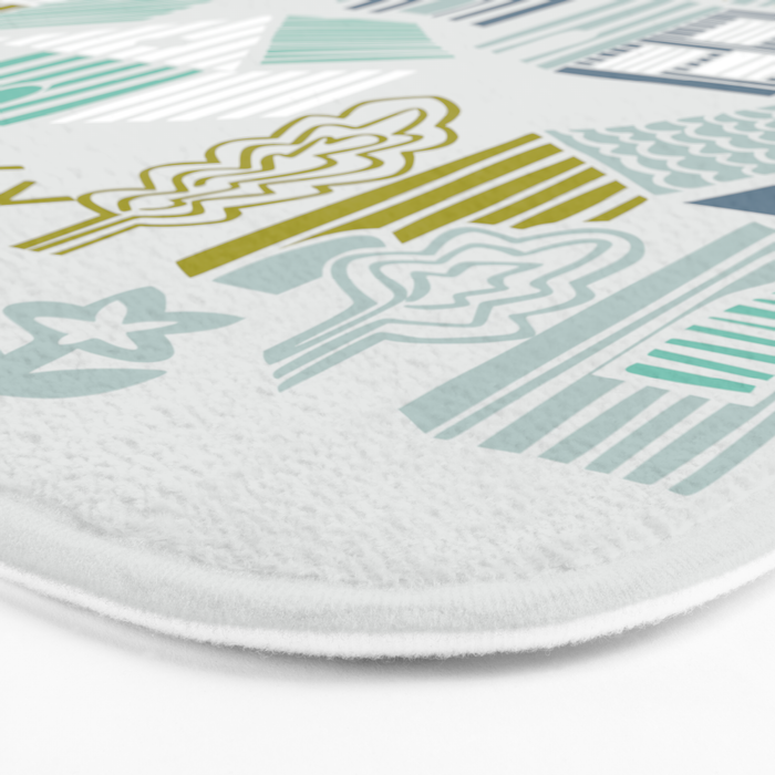 bonjour ma vie; City life collection, soft grey  Bath Mat Gallery Image 3