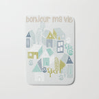 bonjour ma vie; City life collection, soft grey  Bath Mat Gallery Image 1