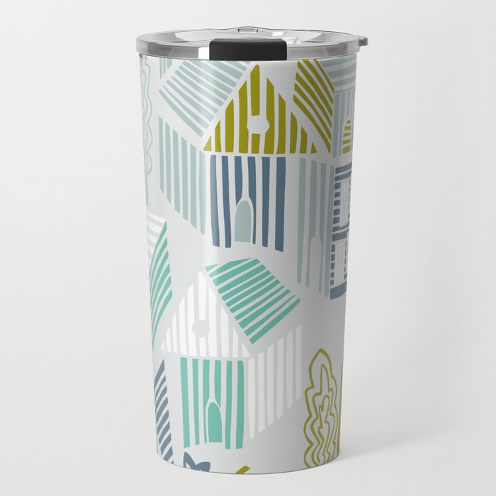 bonjour ma vie; City life collection, soft grey  Travel Mug Gallery Image 1