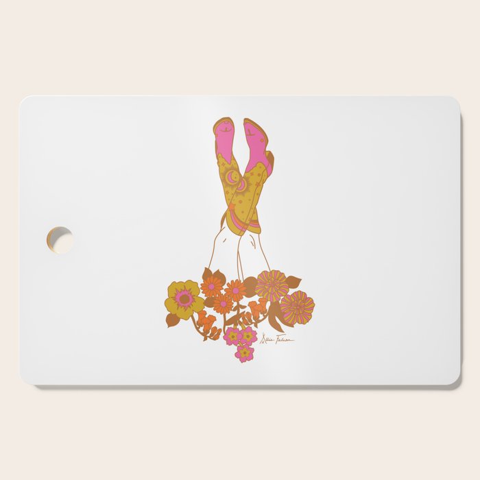 Love Stoned Cowboy Boots Cutting Board Gallery Image 1