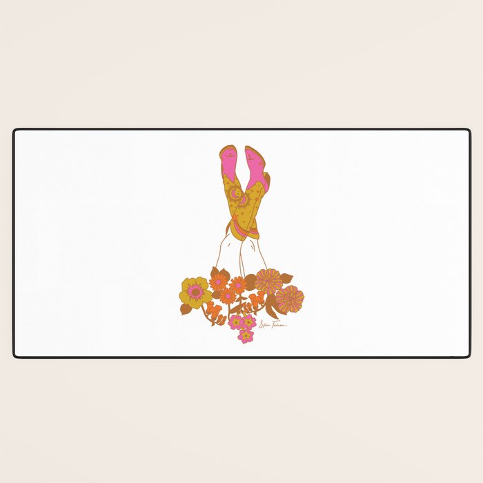 Love Stoned Cowboy Boots Desk Mat Gallery Image 3