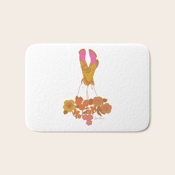 Love Stoned Cowboy Boots Bath Mat Gallery Image 1