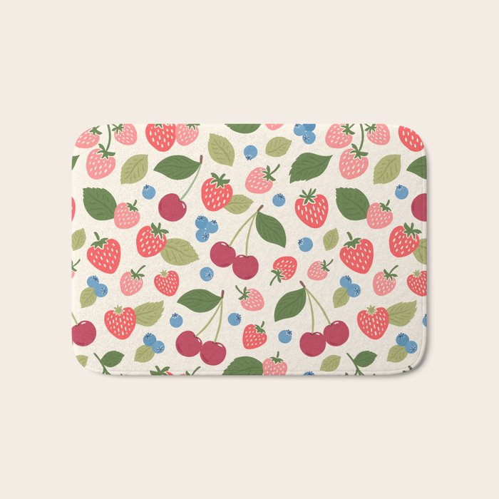 Berry Cherry Harvest Bath Mat Gallery Image 1