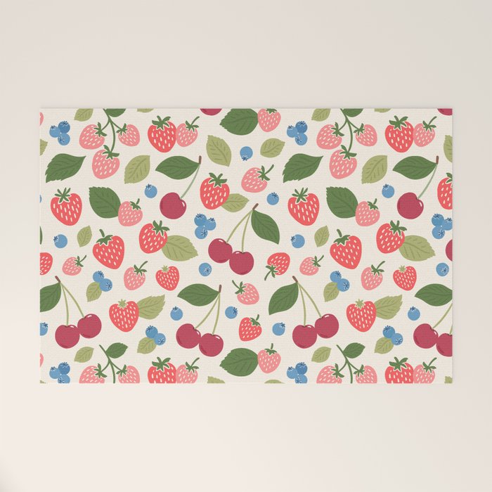 Berry Cherry Harvest Welcome Mat Gallery Image 1
