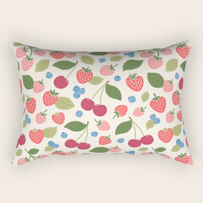 Berry Cherry Harvest Rectangular Pillow Gallery Image 2