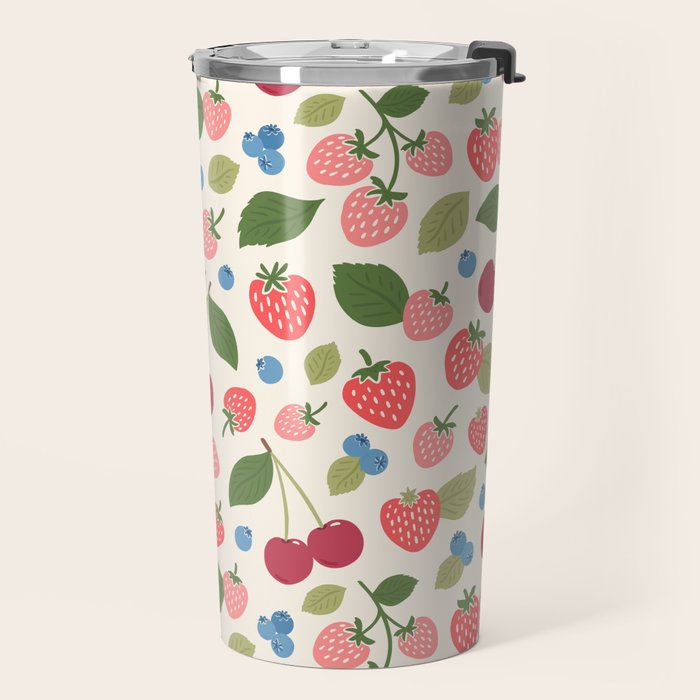 Berry Cherry Harvest Travel Mug Gallery Image 2
