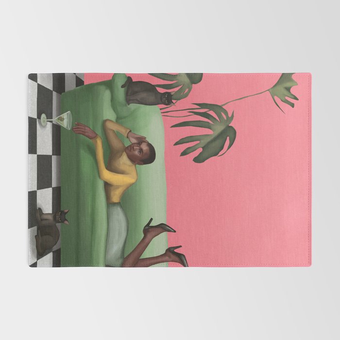 Martini and Monstera Rug Gallery Image 2