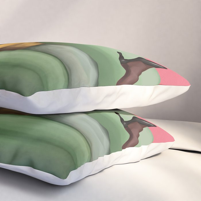 Martini and Monstera Pillow Sham Gallery Image 3