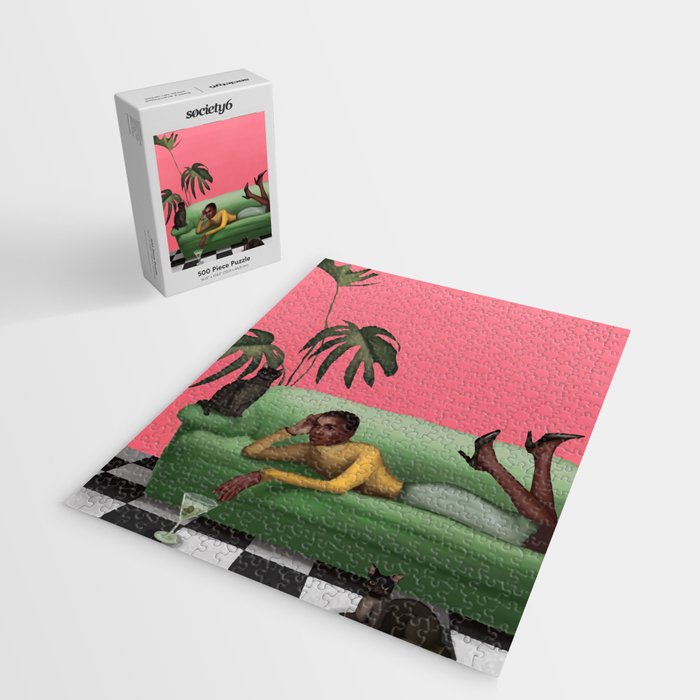 Martini and Monstera Jigsaw Puzzle Gallery Image 2