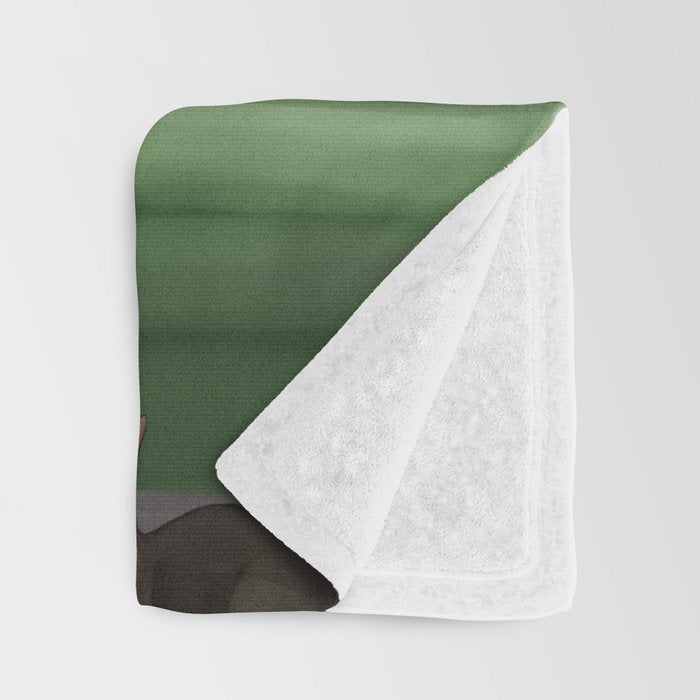 Martini and Monstera Throw Blanket Gallery Image 3