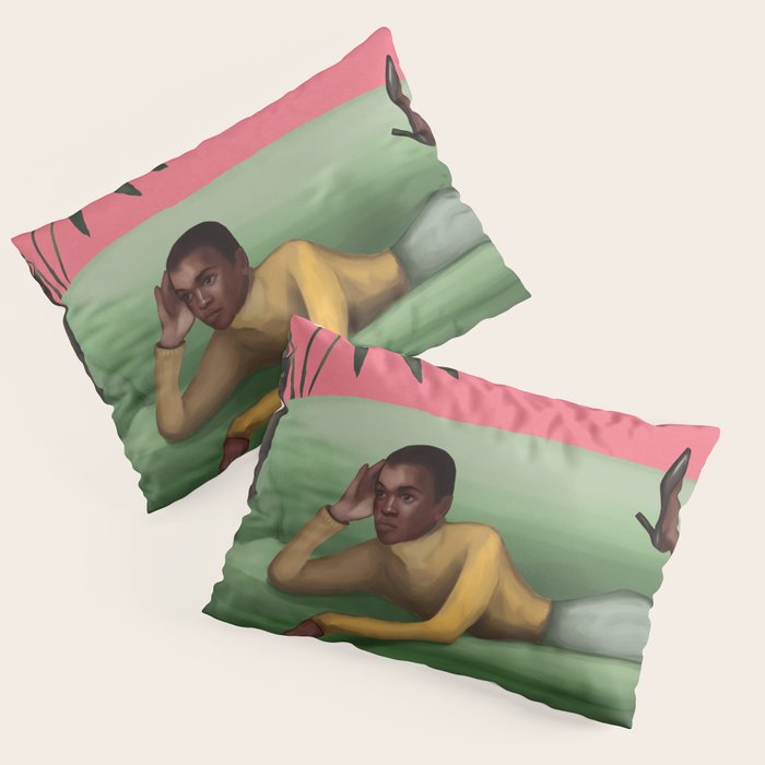Martini and Monstera Pillow Sham Gallery Image 3