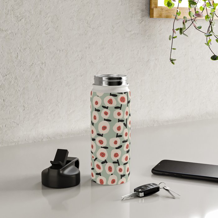Dots & Flowers #1 Water Bottle Gallery Image 4