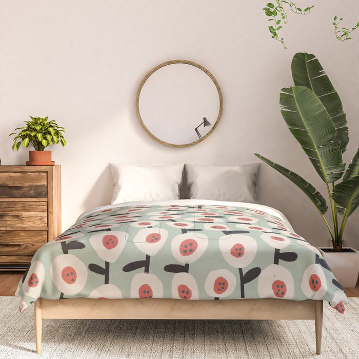 Dots & Flowers #1 Comforter Gallery Image 3