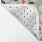 Dots & Flowers #1 Bath Mat Gallery Image 2