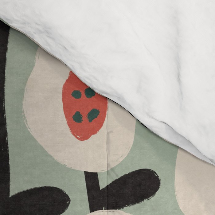 Dots & Flowers #1 Comforter Gallery Image 4