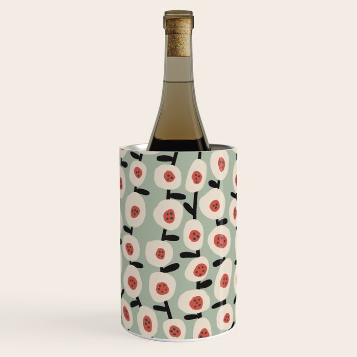 Dots & Flowers #1 Wine Chiller Gallery Image 1