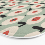 Dots & Flowers #1 Bath Mat Gallery Image 3