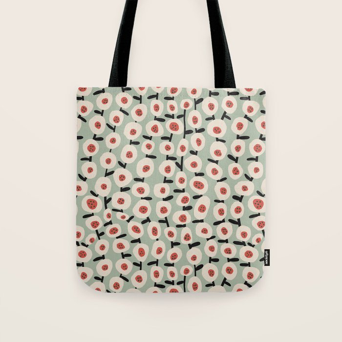 Dots & Flowers #1 Tote Bag Gallery Image 1