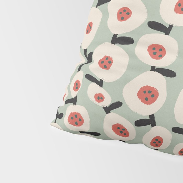 Dots & Flowers #1 Pillow Sham Gallery Image 4