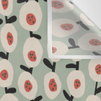 Dots & Flowers #1 Wall Tapestry Gallery Image 3