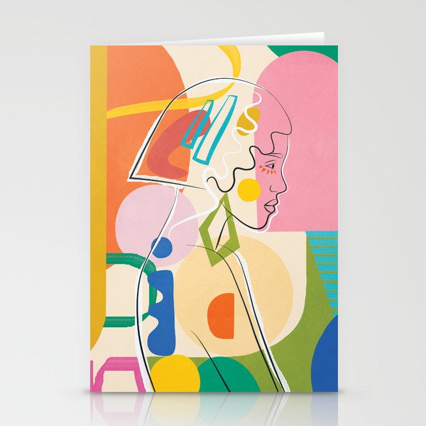 Abstract Woman 13 Stationery Card Gallery Image 2