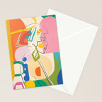 Abstract Woman 13 Stationery Card Gallery Image 2