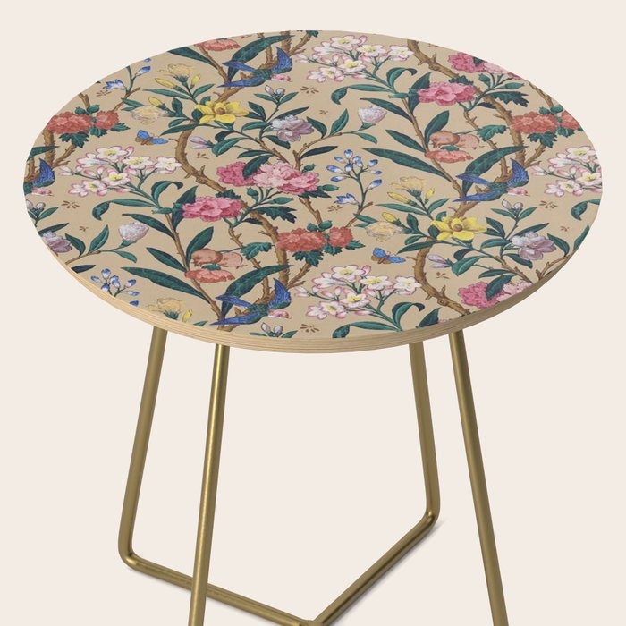 William Morris Birds, Butterflies and Bees Vintage Pattern Side Table Gallery Image 2
