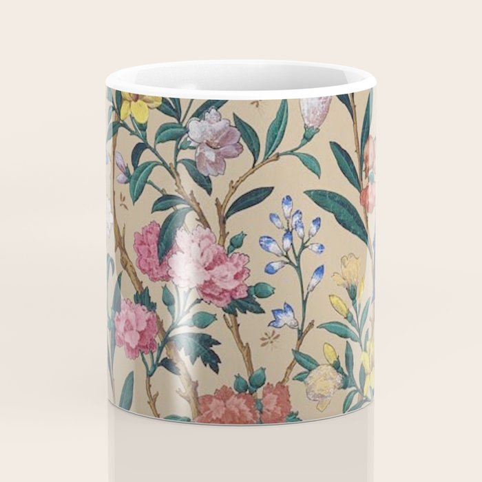 William Morris Birds, Butterflies and Bees Vintage Pattern Coffee Mug Gallery Image 4
