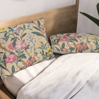 William Morris Birds, Butterflies and Bees Vintage Pattern Pillow Sham Gallery Image 2