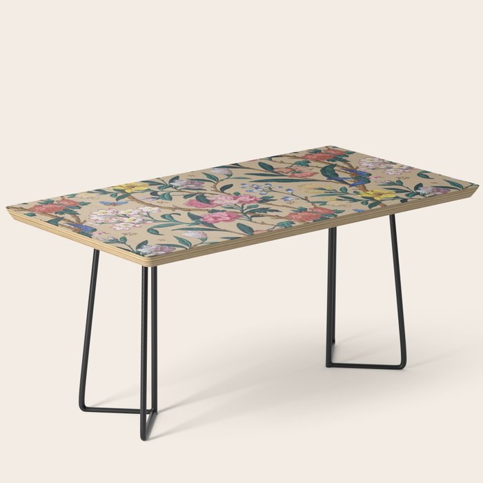 William Morris Birds, Butterflies and Bees Vintage Pattern Coffee Table Gallery Image 1