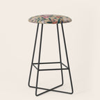 William Morris Birds, Butterflies and Bees Vintage Pattern Stool Gallery Image 1