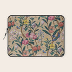 William Morris Birds, Butterflies and Bees Vintage Pattern Laptop Sleeve Gallery Image 1
