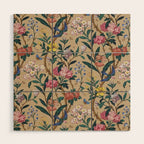 William Morris Birds, Butterflies and Bees Vintage Pattern Wood Wall Art Gallery Image 1