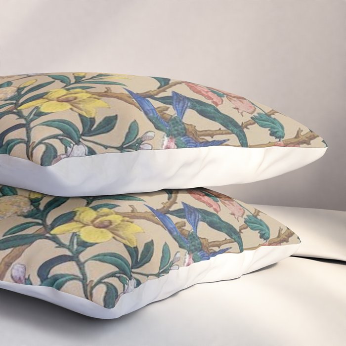 William Morris Birds, Butterflies and Bees Vintage Pattern Pillow Sham Gallery Image 3