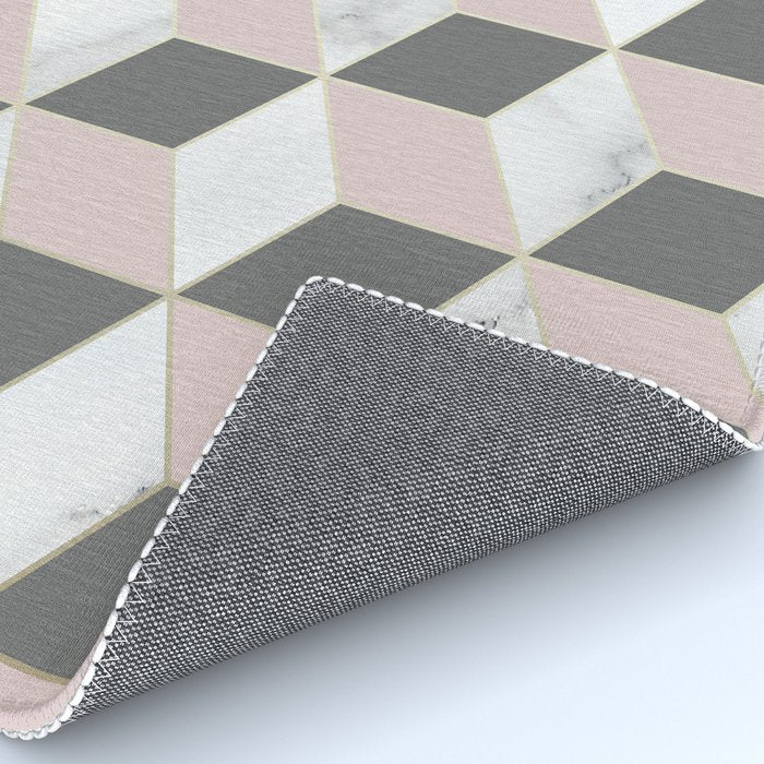 Blush Marble Cube Rug Gallery Image 4
