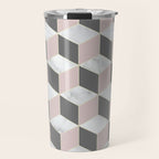 Blush Marble Cube Travel Mug Gallery Image 1