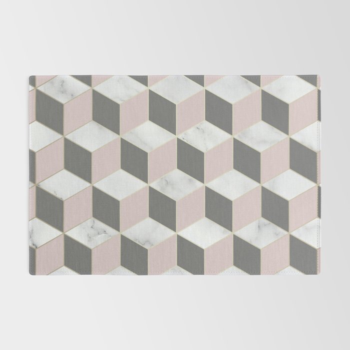 Blush Marble Cube Rug Gallery Image 2