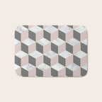 Blush Marble Cube Bath Mat Gallery Image 1