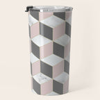 Blush Marble Cube Travel Mug Gallery Image 3